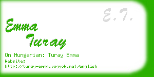 emma turay business card